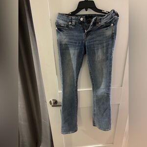 True Religion Denim Blue Straight Leg Jeans